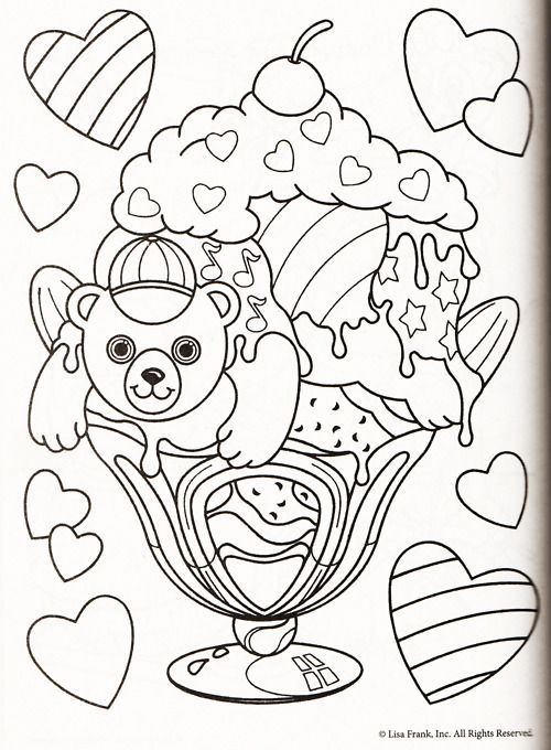 lisa frank coloring pages free printable