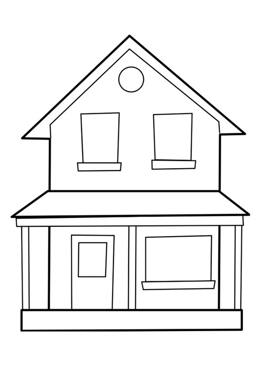 little house coloring pages