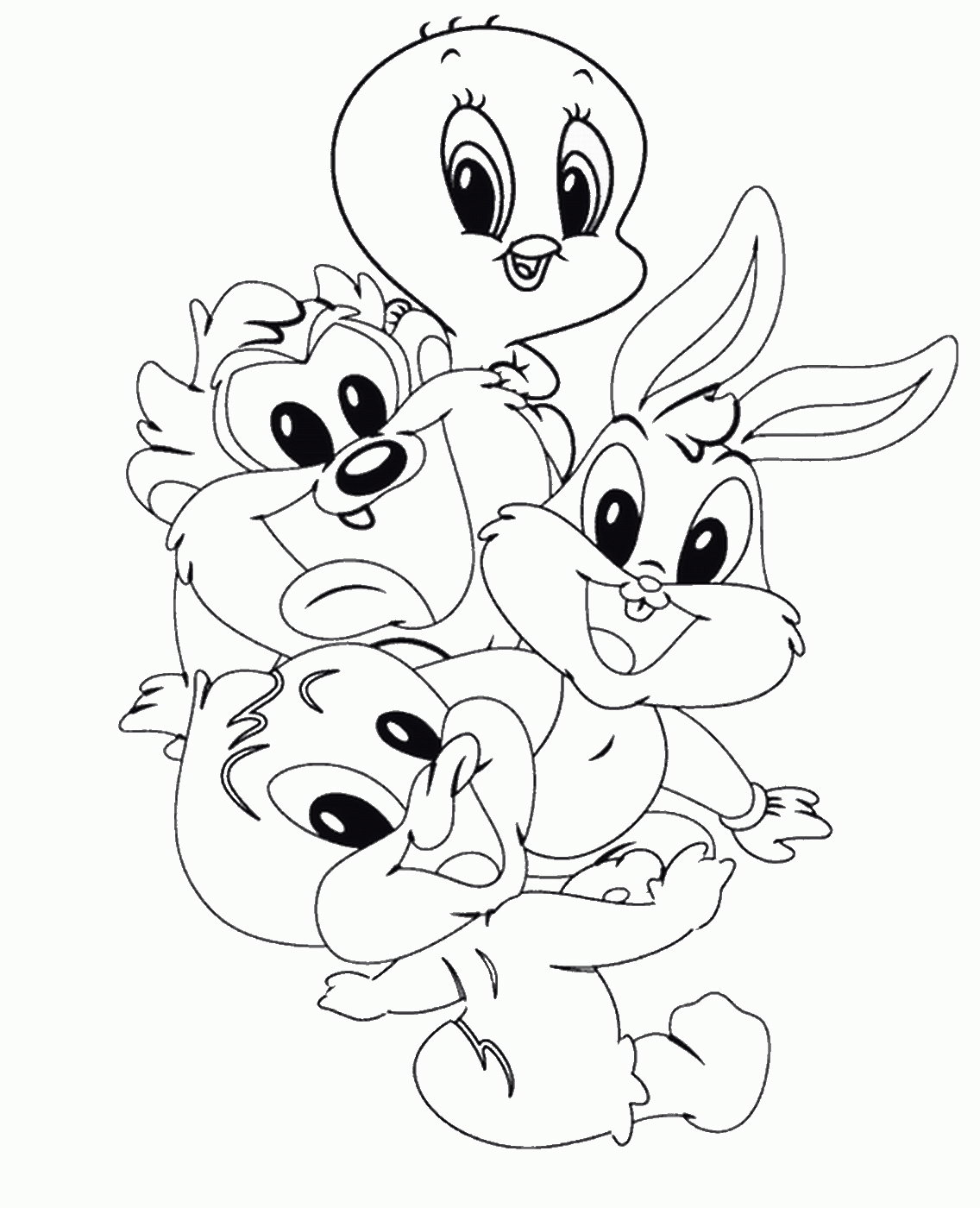 coloring pages for baby looney tunes