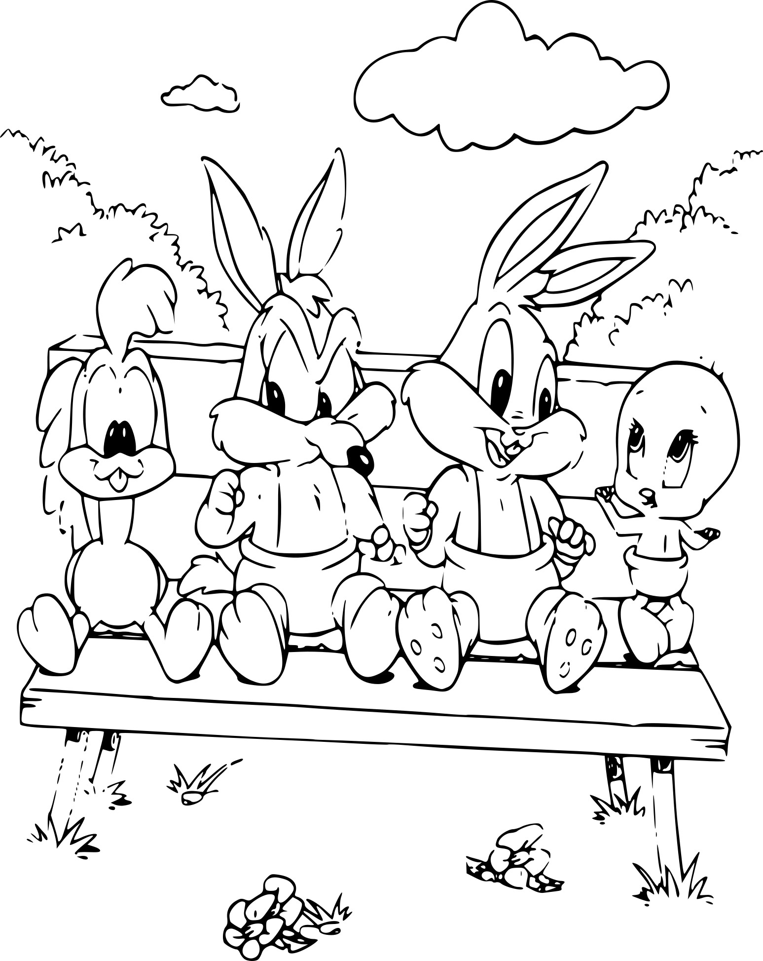 coloring pages of the baby looney tunes