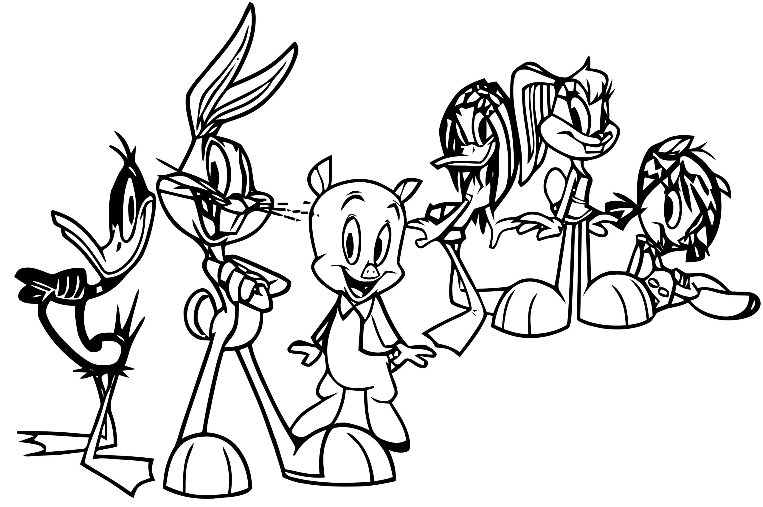 looney tunes character coloring pages