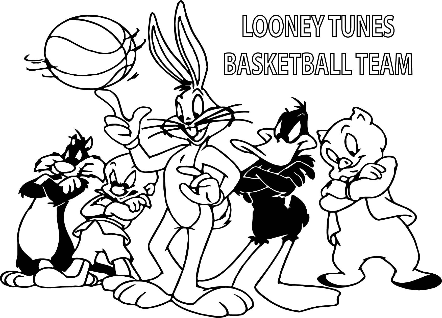looney tunes characters coloring pages