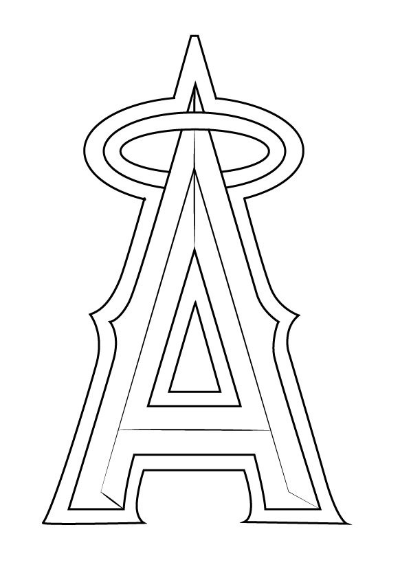 los angeles angels coloring pages
