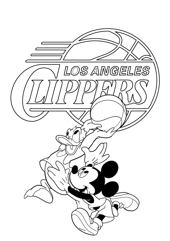 los angeles clippers coloring pages for kids