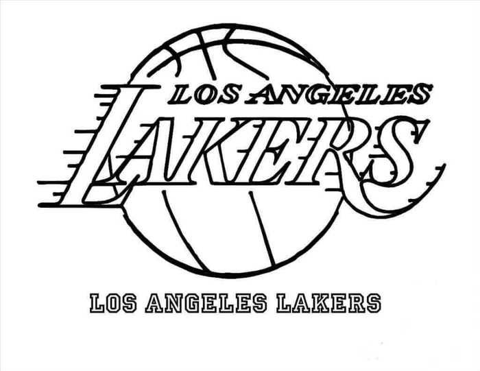 los angeles lakers coloring pages