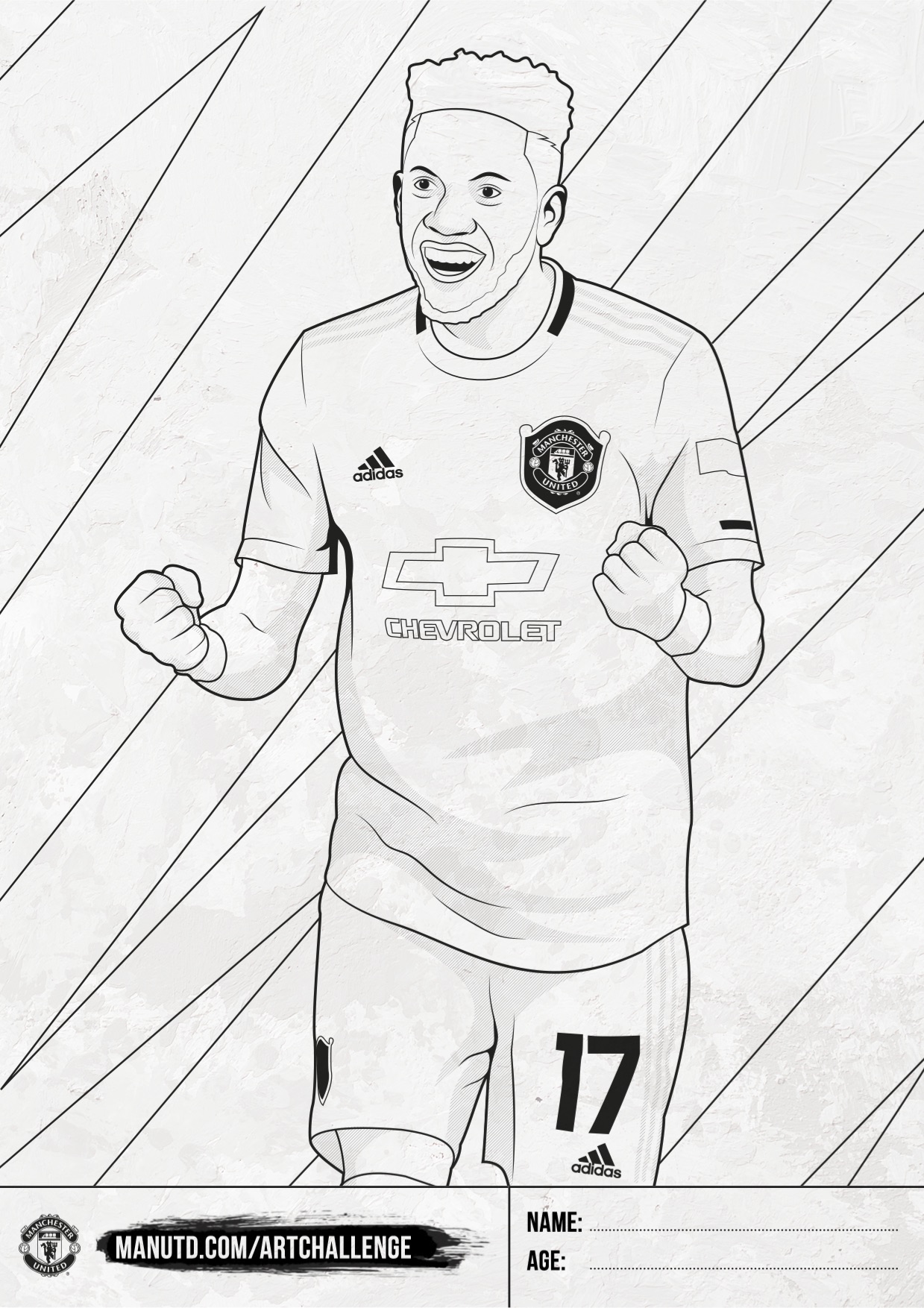 manchester united player coloring pages