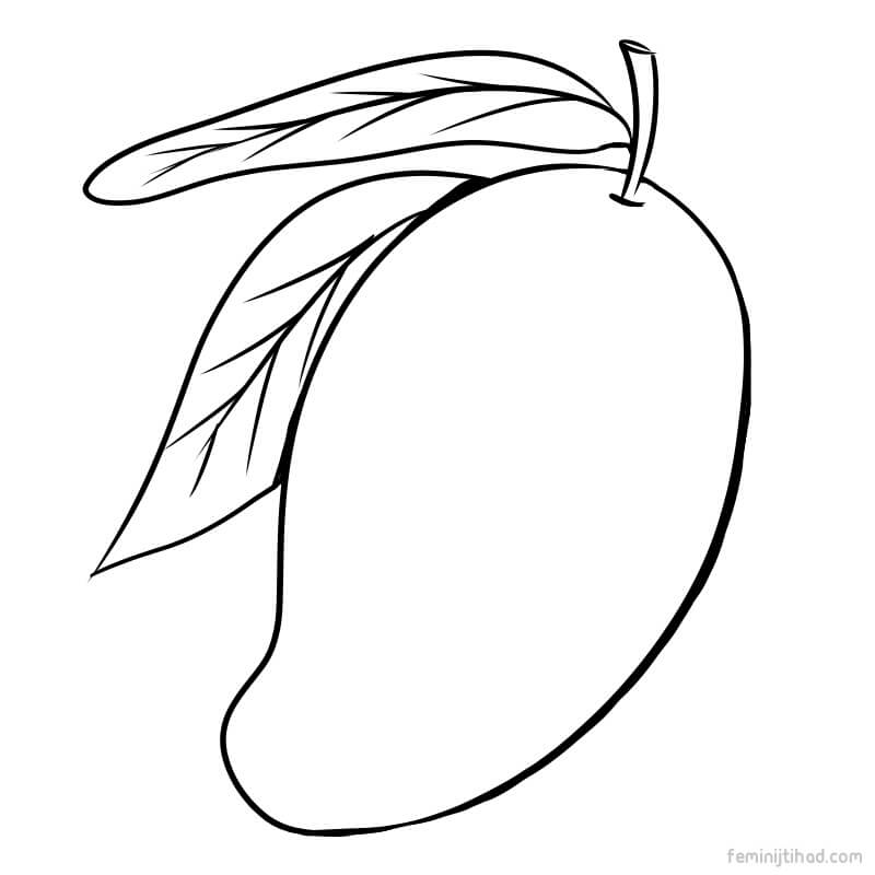 mango coloring pictures