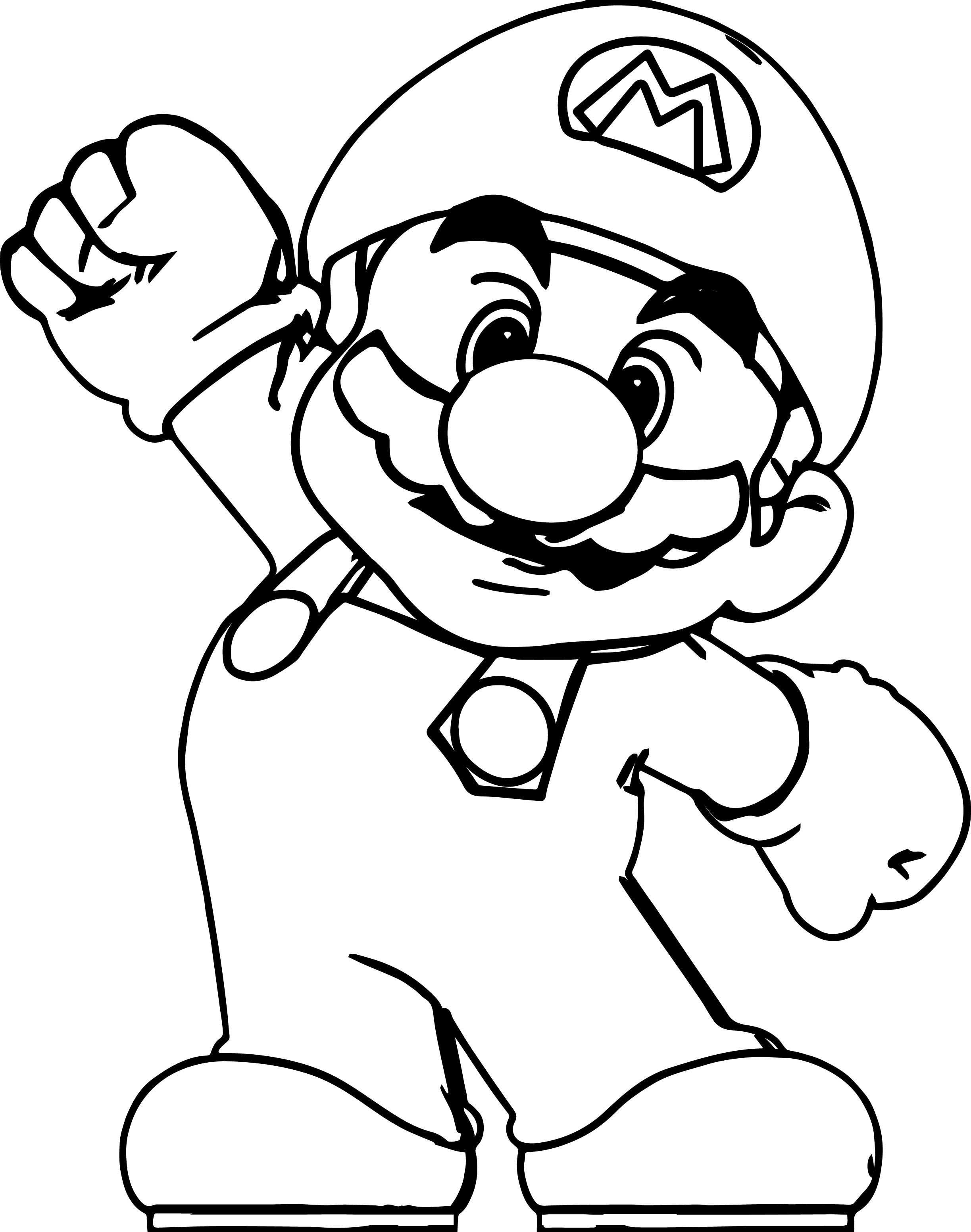 mario character coloring pages