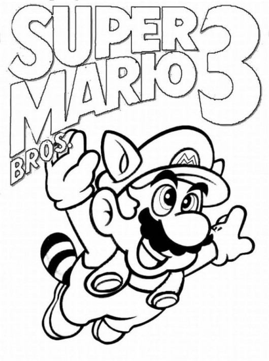 mario coloring pages pdf