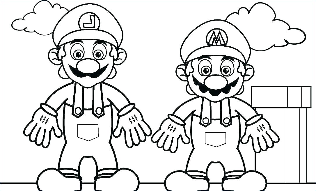 mario coloring pages to print
