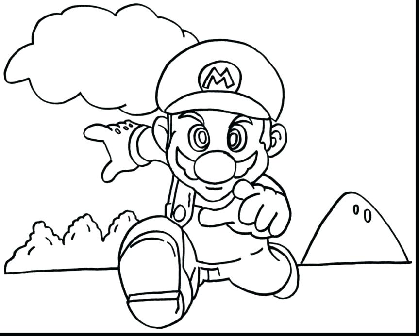 mario game coloring pages