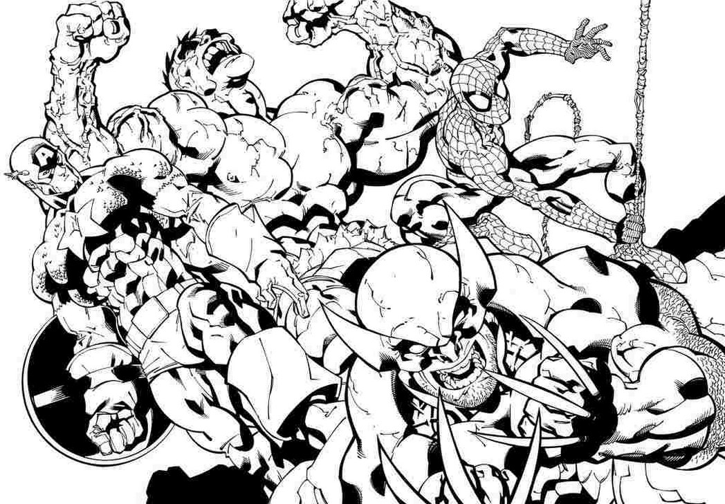marvel avengers online coloring pages