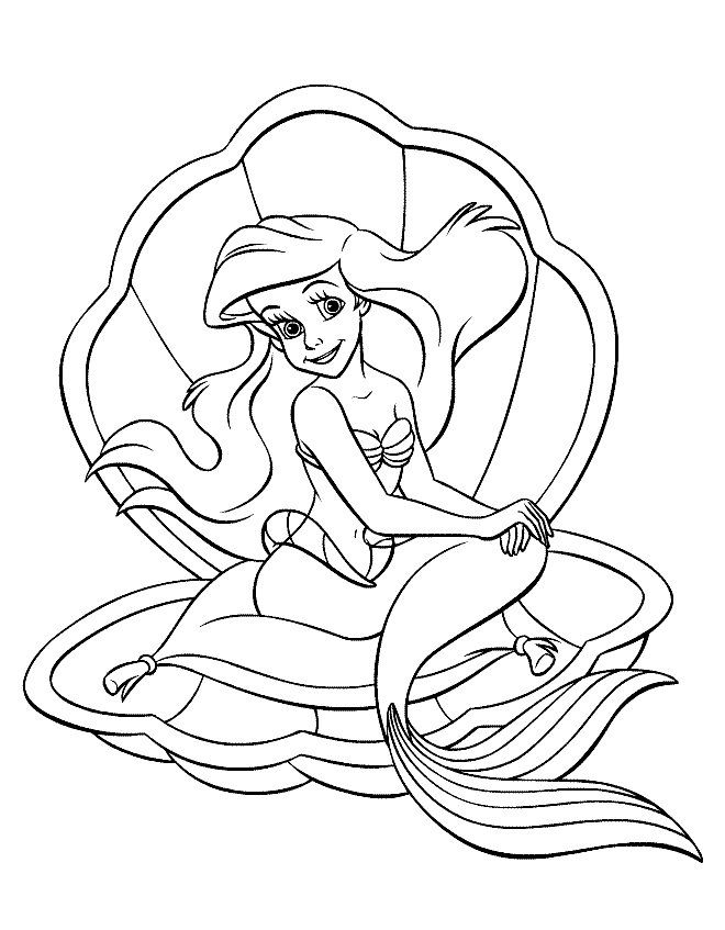 mermaid coloring pages online