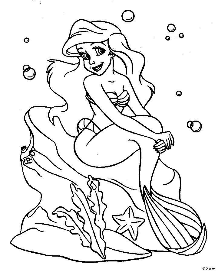 mermaid coloring pages printable free