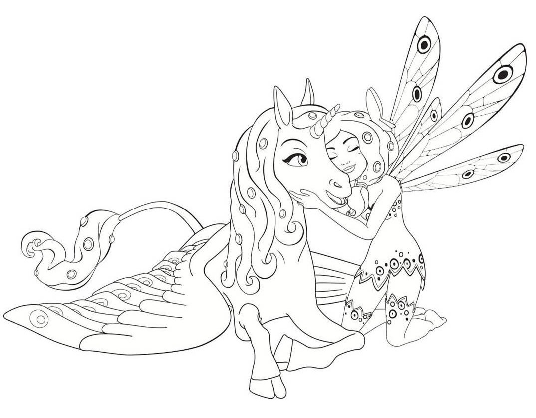 mia and me coloring pages onchao