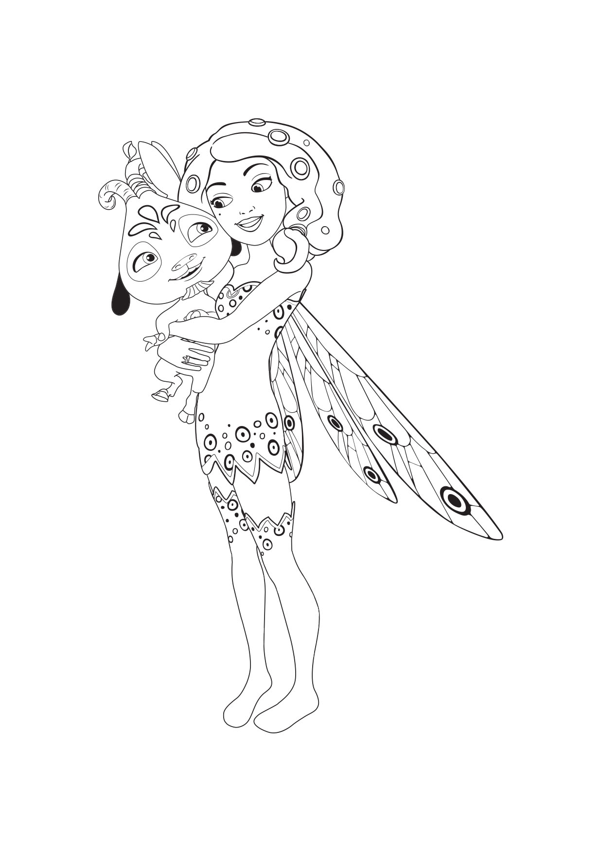 mia from mia and me print coloring pages