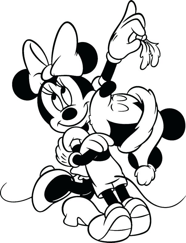mickey mouse and minnie mouse coloring pages