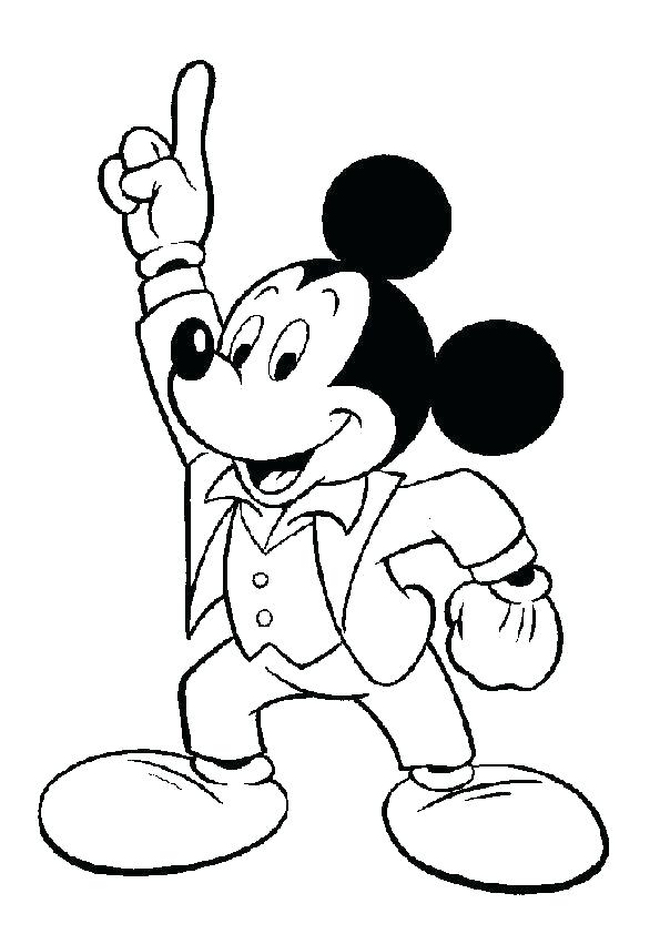 mickey mouse coloring pages free