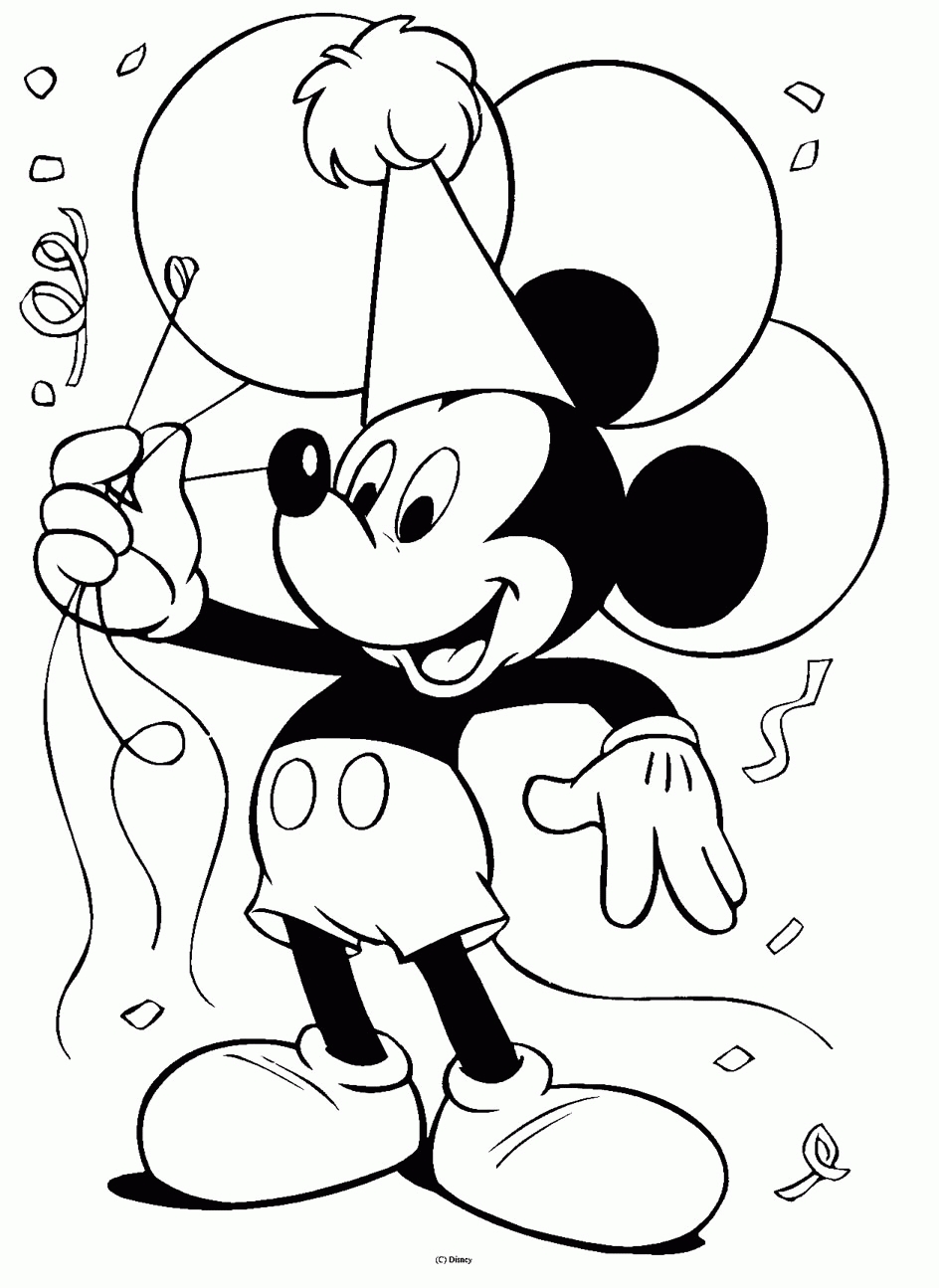 mickey mouse coloring pages printable