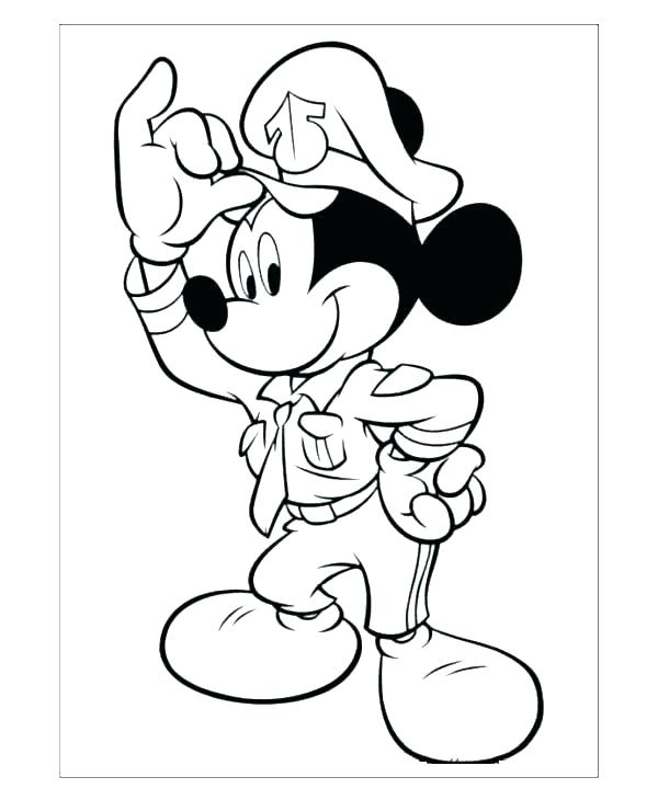 mickey mouse coloring pages to print