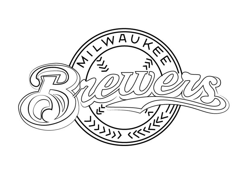 milwaukee brewers coloring pages printable