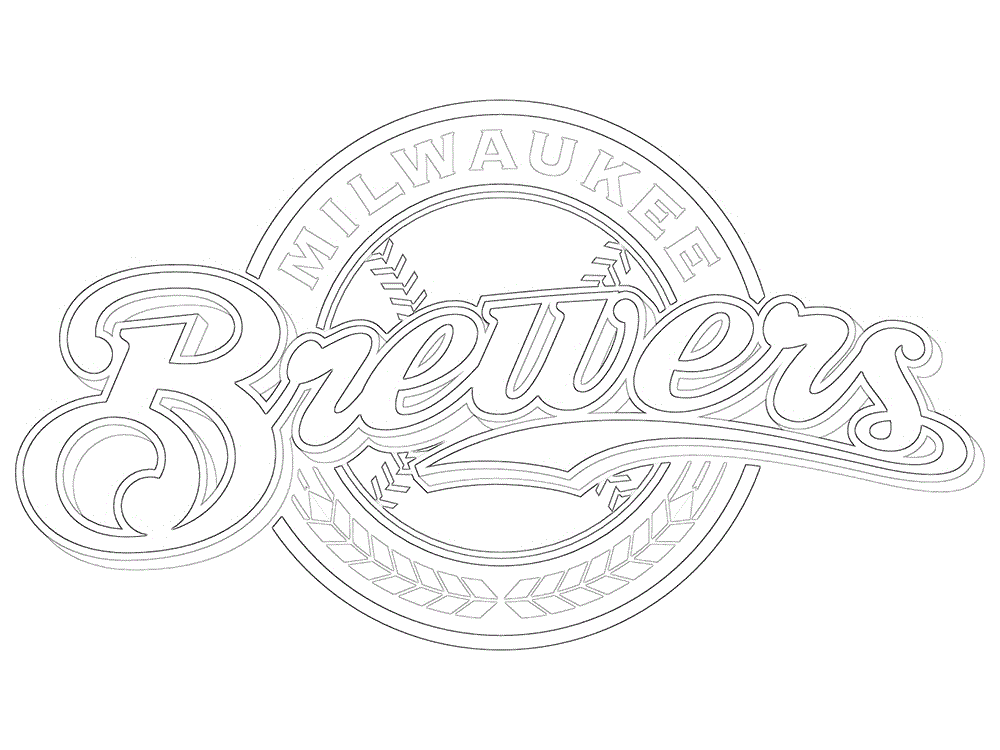 milwaukee brewers coloring pages