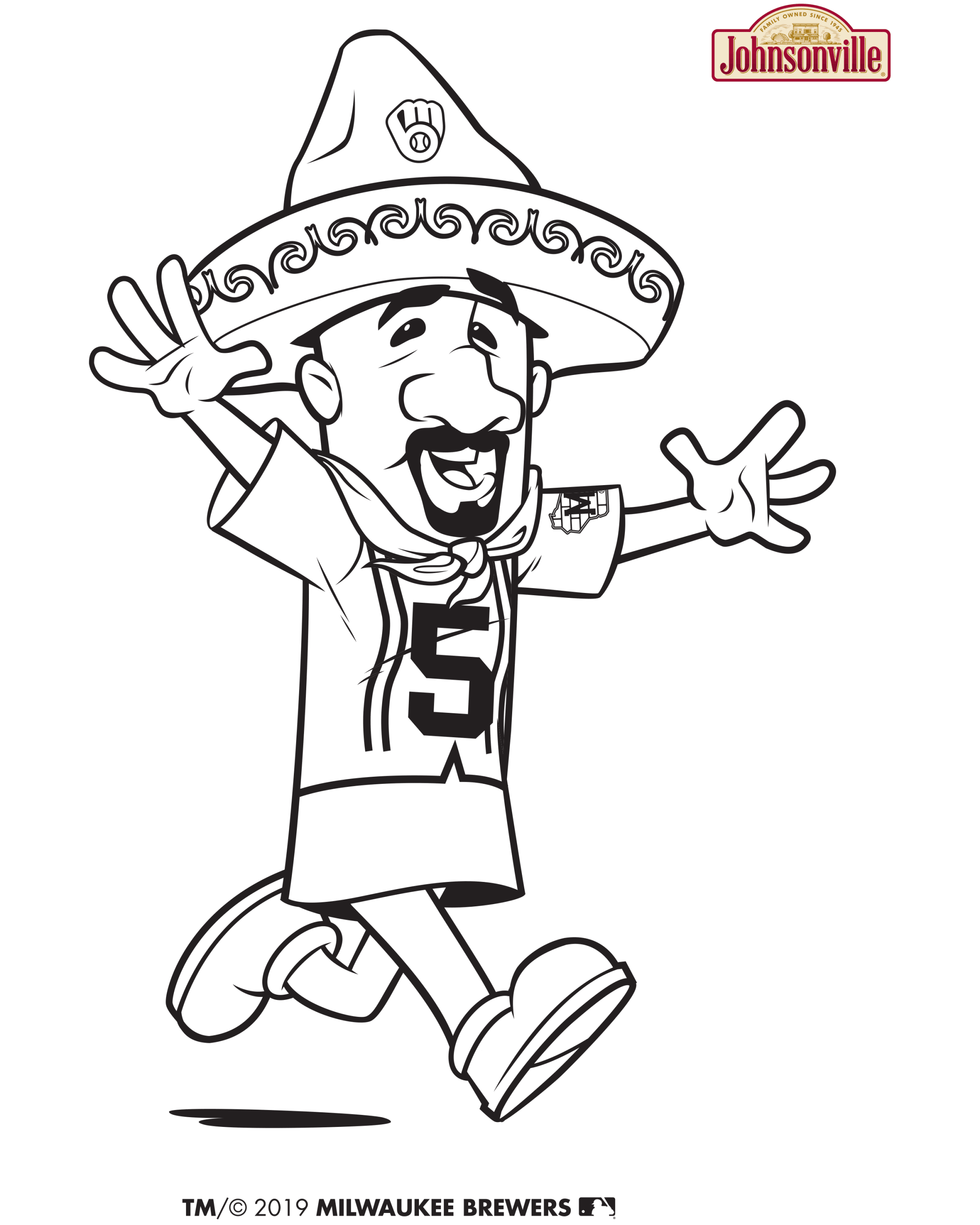 milwaukee brewers mascot coloring pages