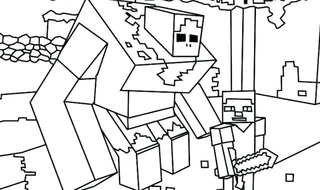 minecraft coloring pages sword