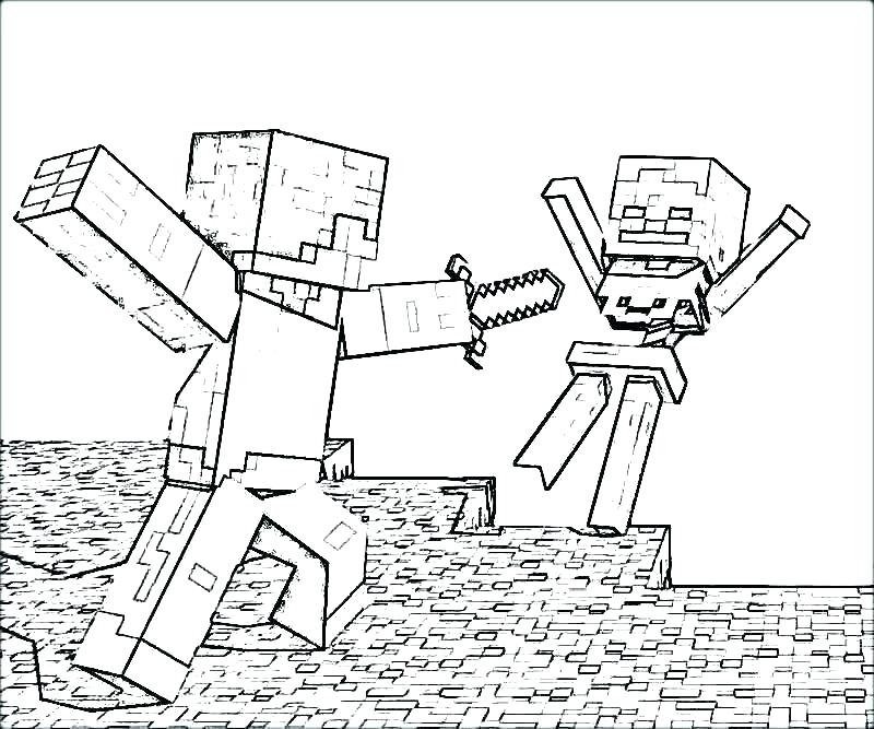 minecraft sword coloring pages