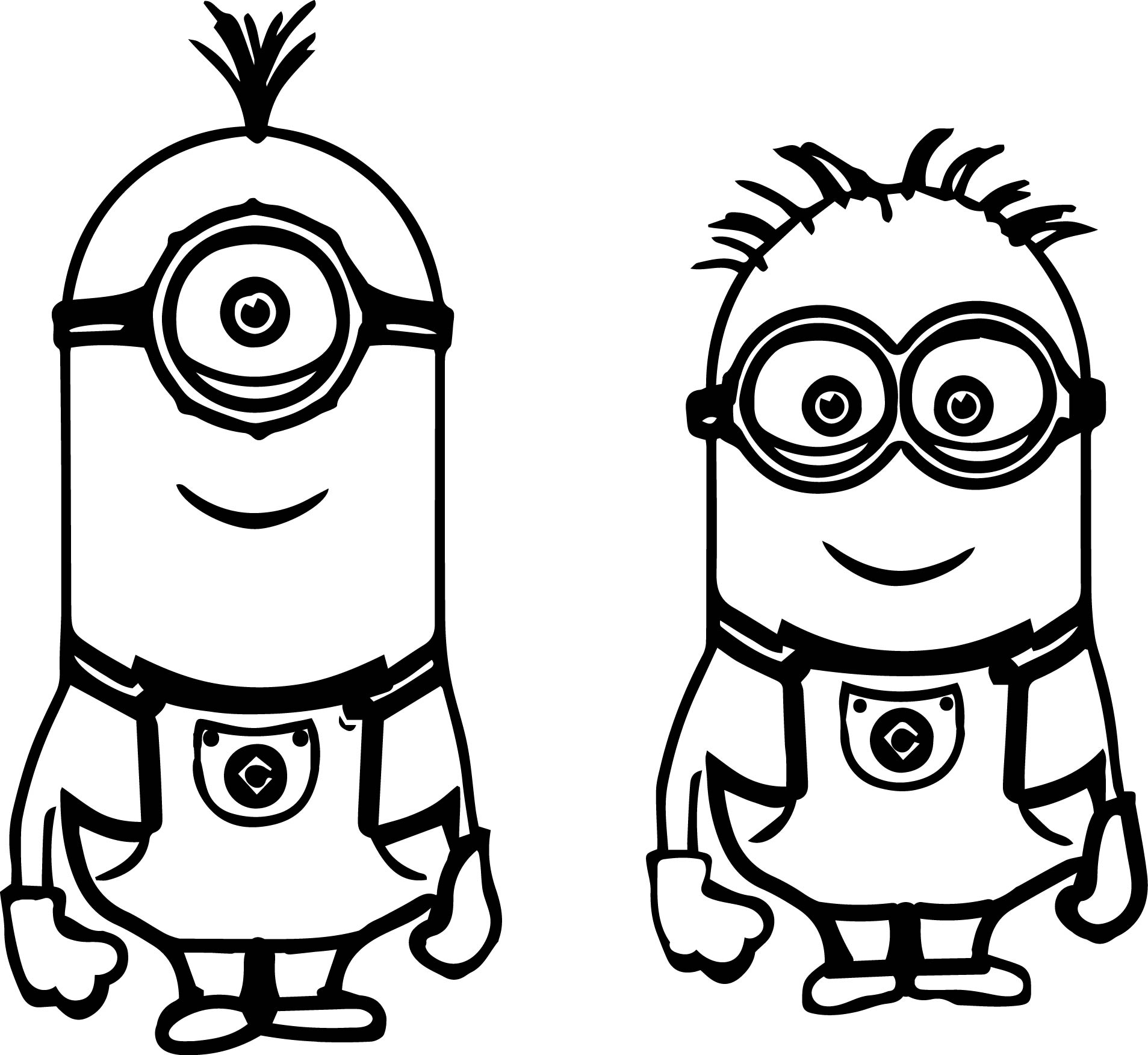 despicable me minion coloring pages for kids