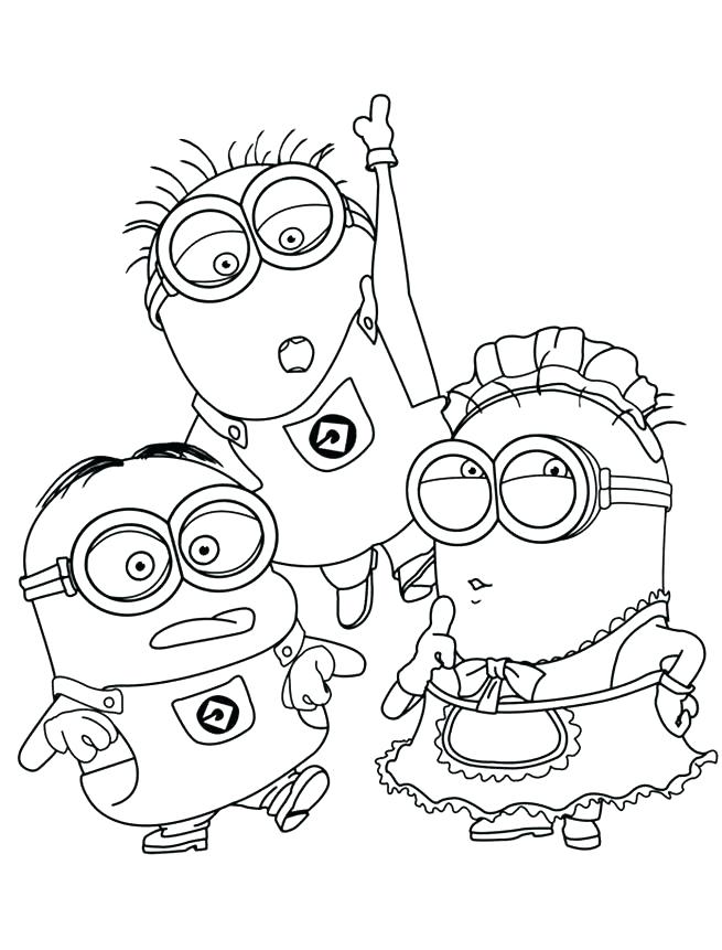 minion coloring pages to print out