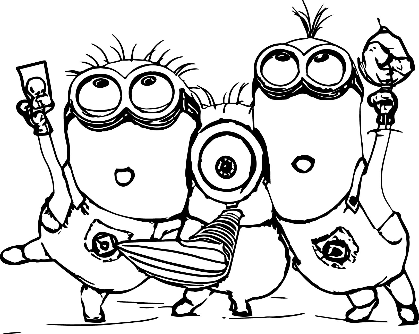 minion free coloring pages