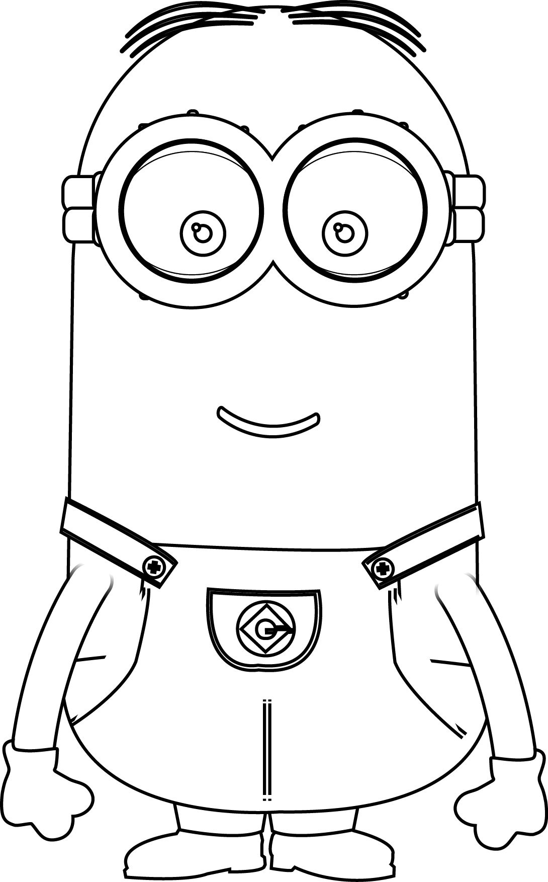 minion kevin coloring pages