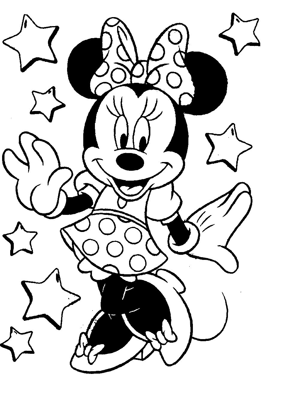 minnie mouse coloring pages printable