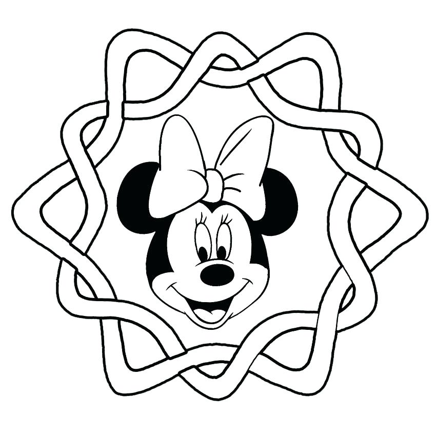 minnie mouse coloring pages to print