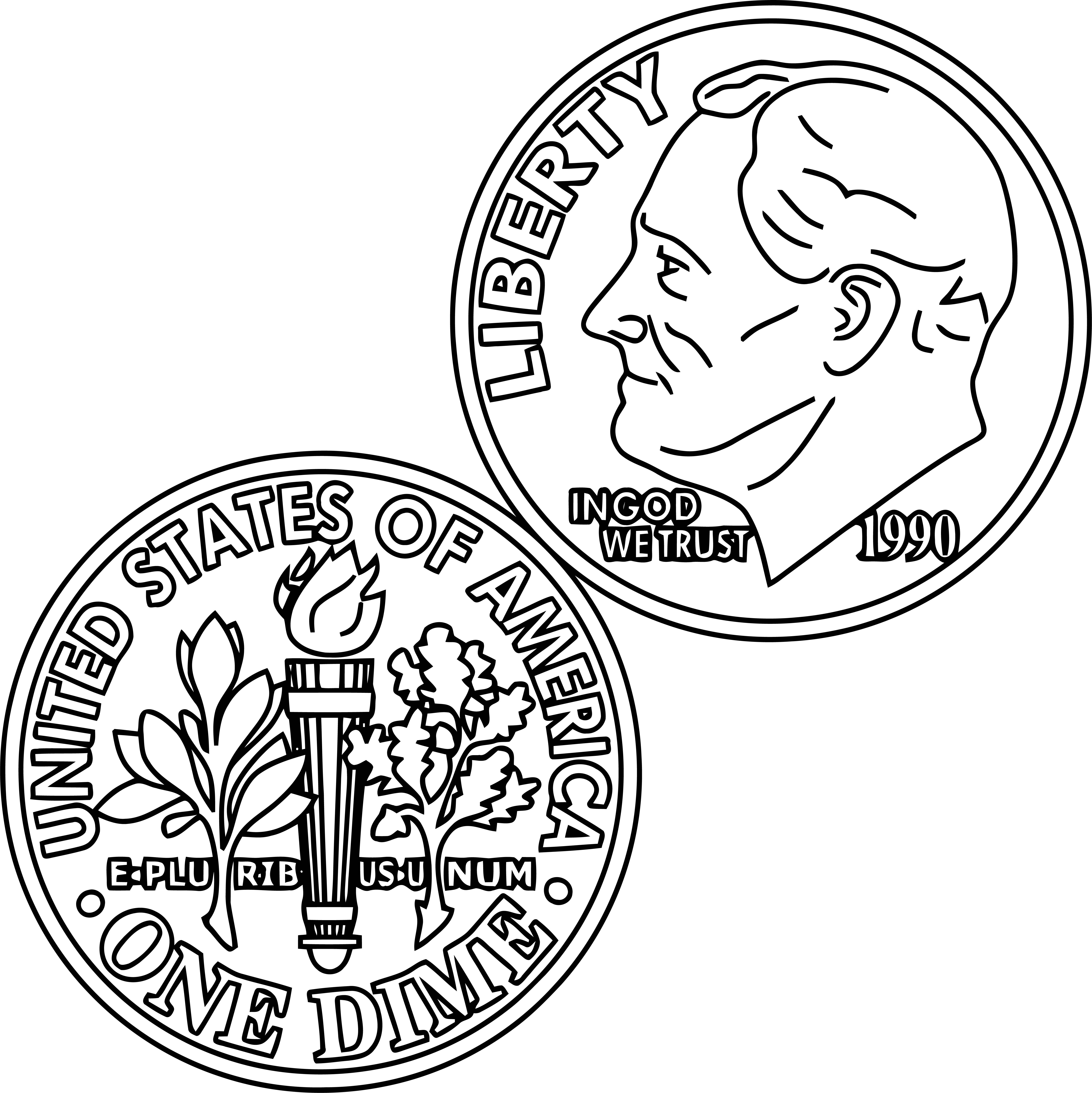 american money coloring pages