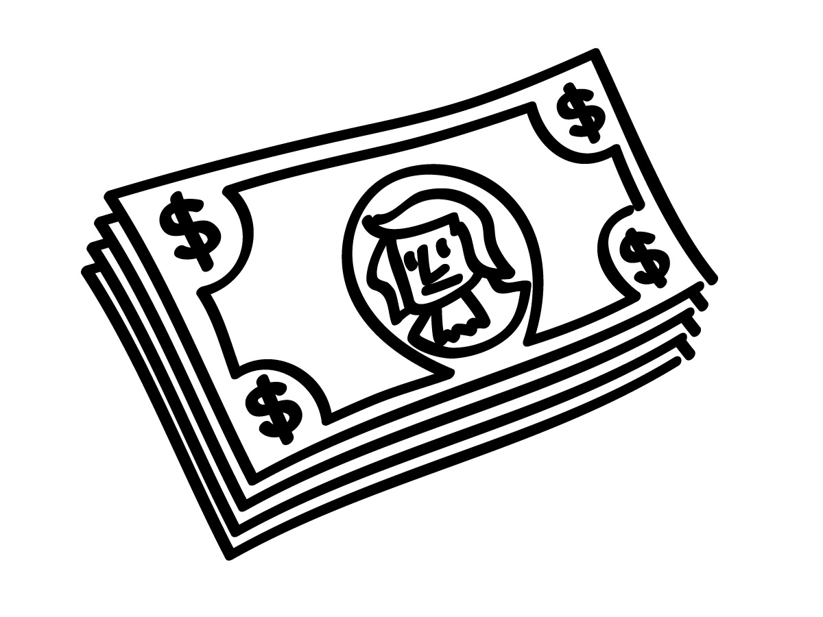 free coloring pages money