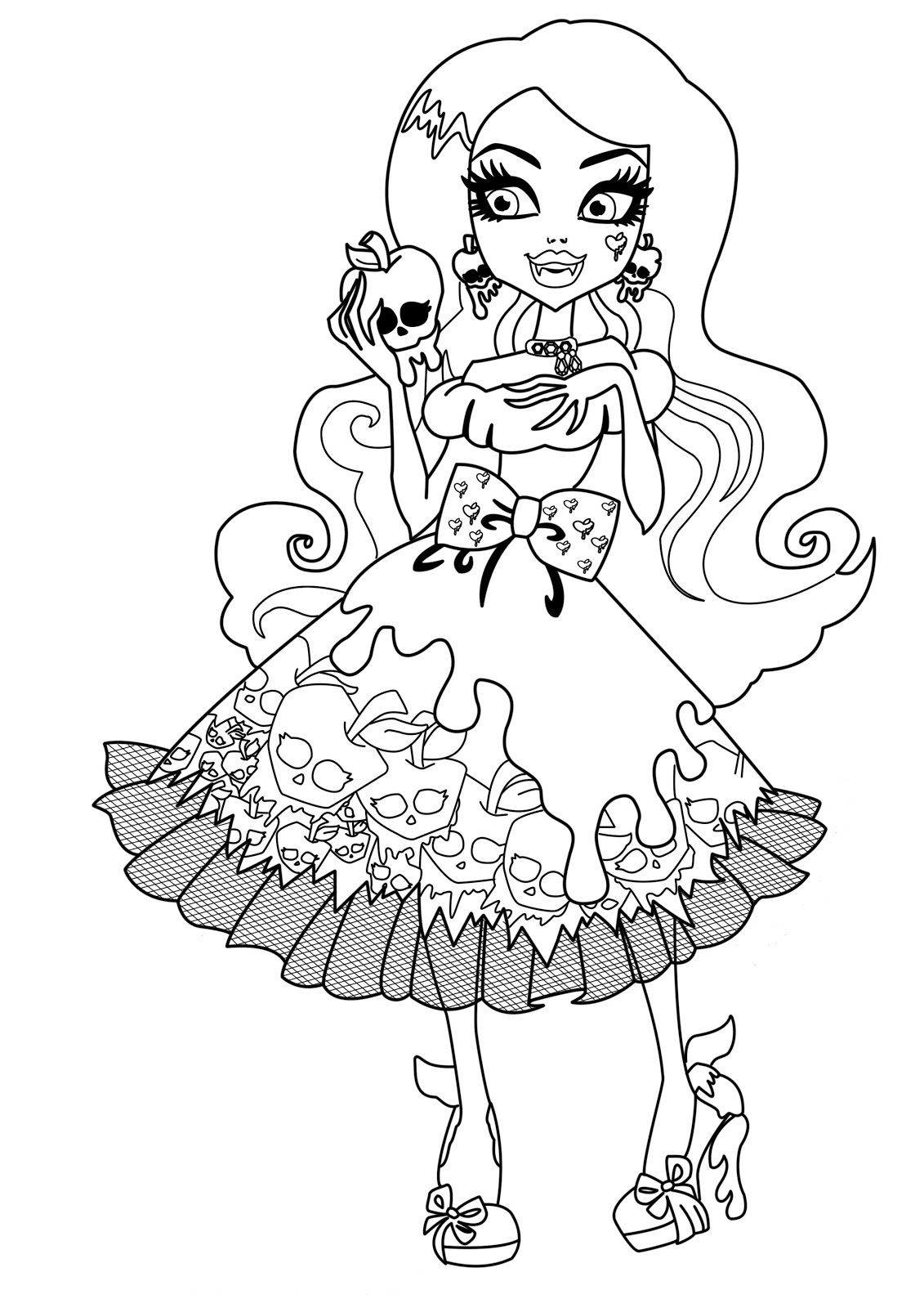 Free Monster High Coloring Pages For Kids