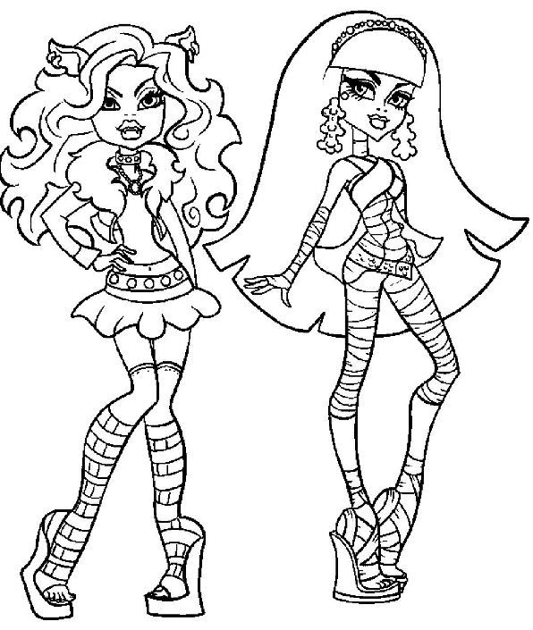 monster high coloring pages games