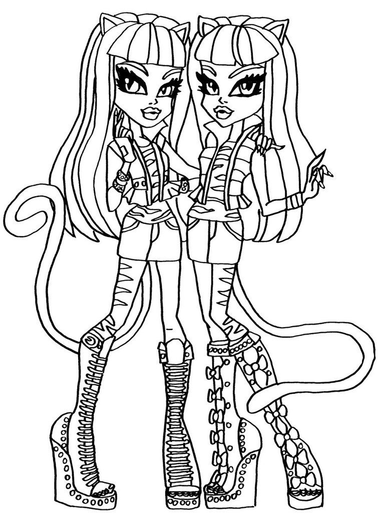 monster high coloring pages online