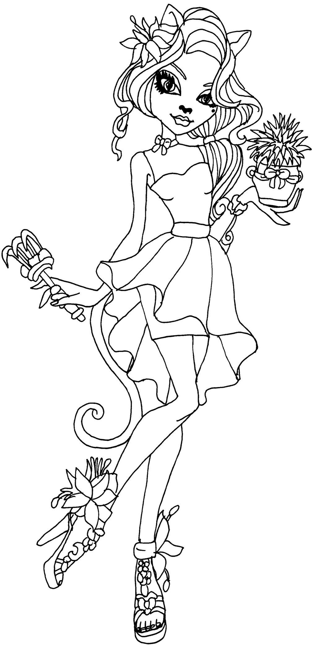 monster high coloring pages printable