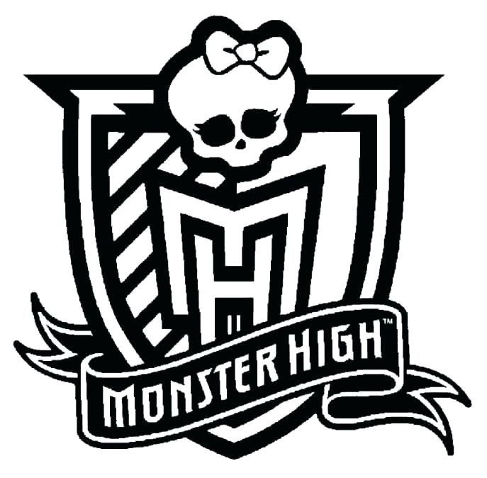 monster high logo coloring pages