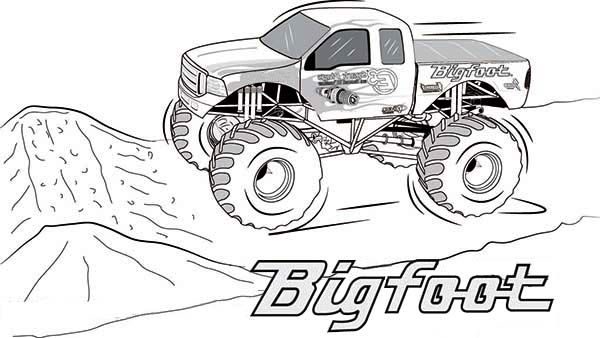 monster truck coloring pages printable 1