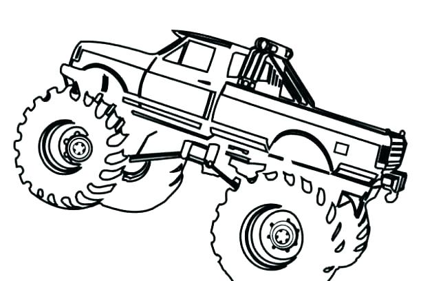 monster truck grave digger coloring pages