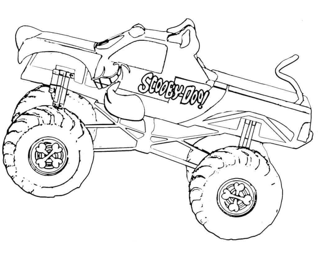monster jam trucks coloring pages