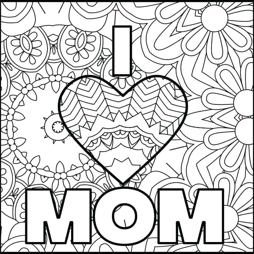 mothers day coloring pages free printable