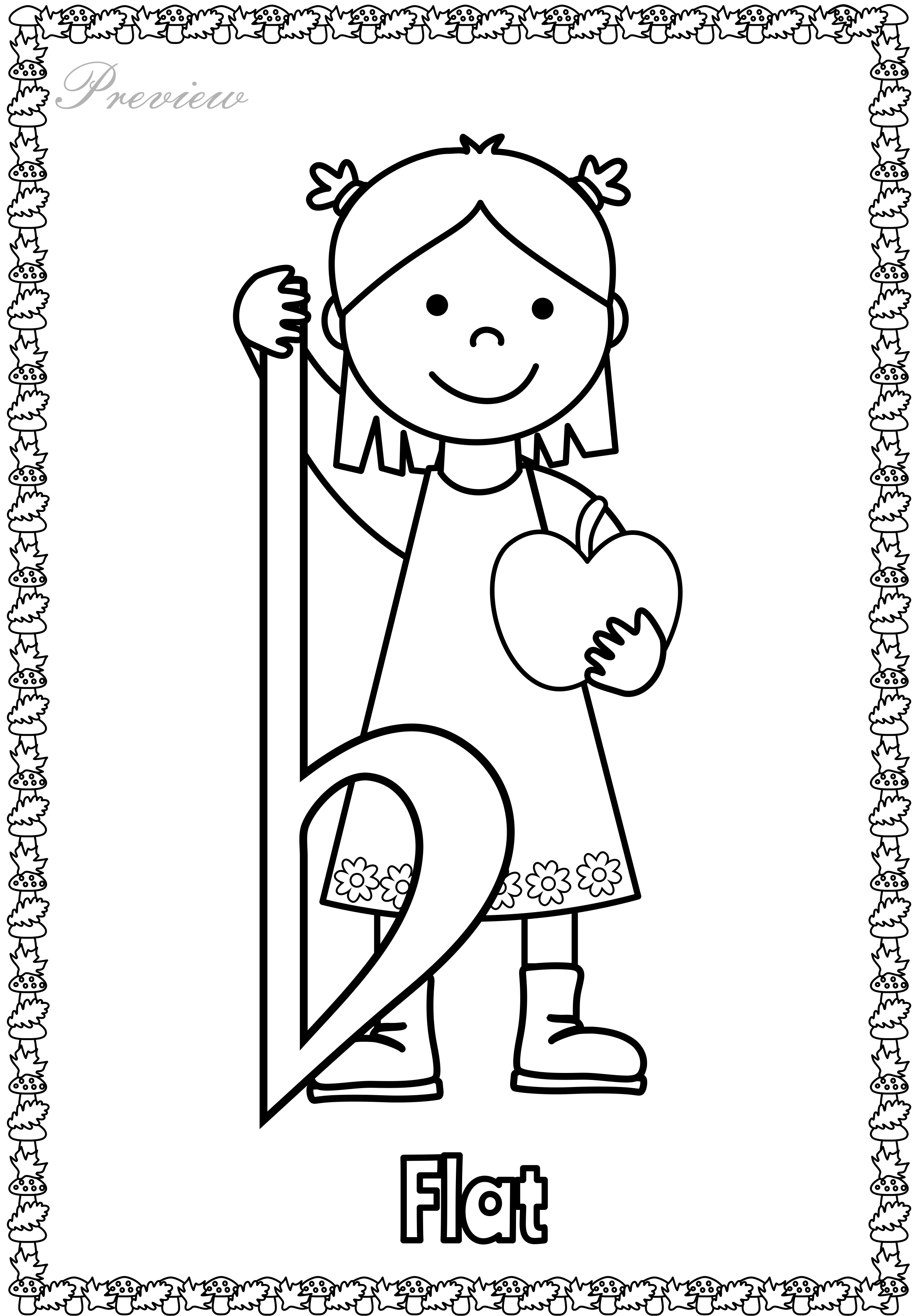 music notes symbols coloring pages