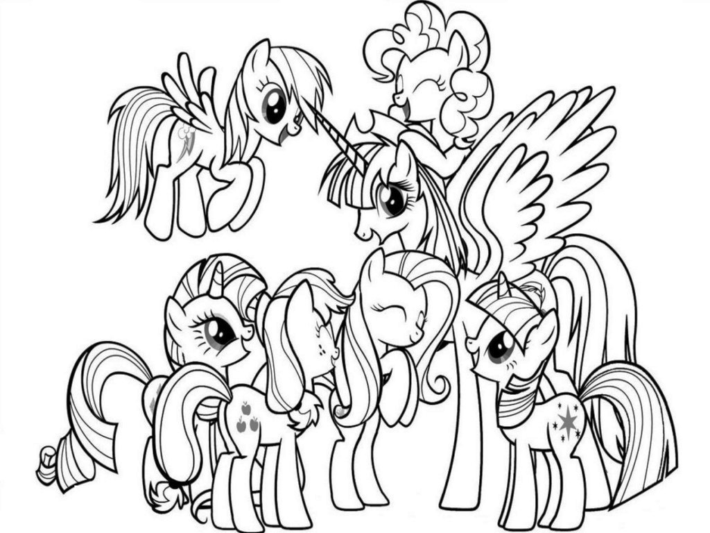 my little pony friendship is magic coloring pages