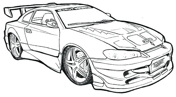 nascar car coloring pages