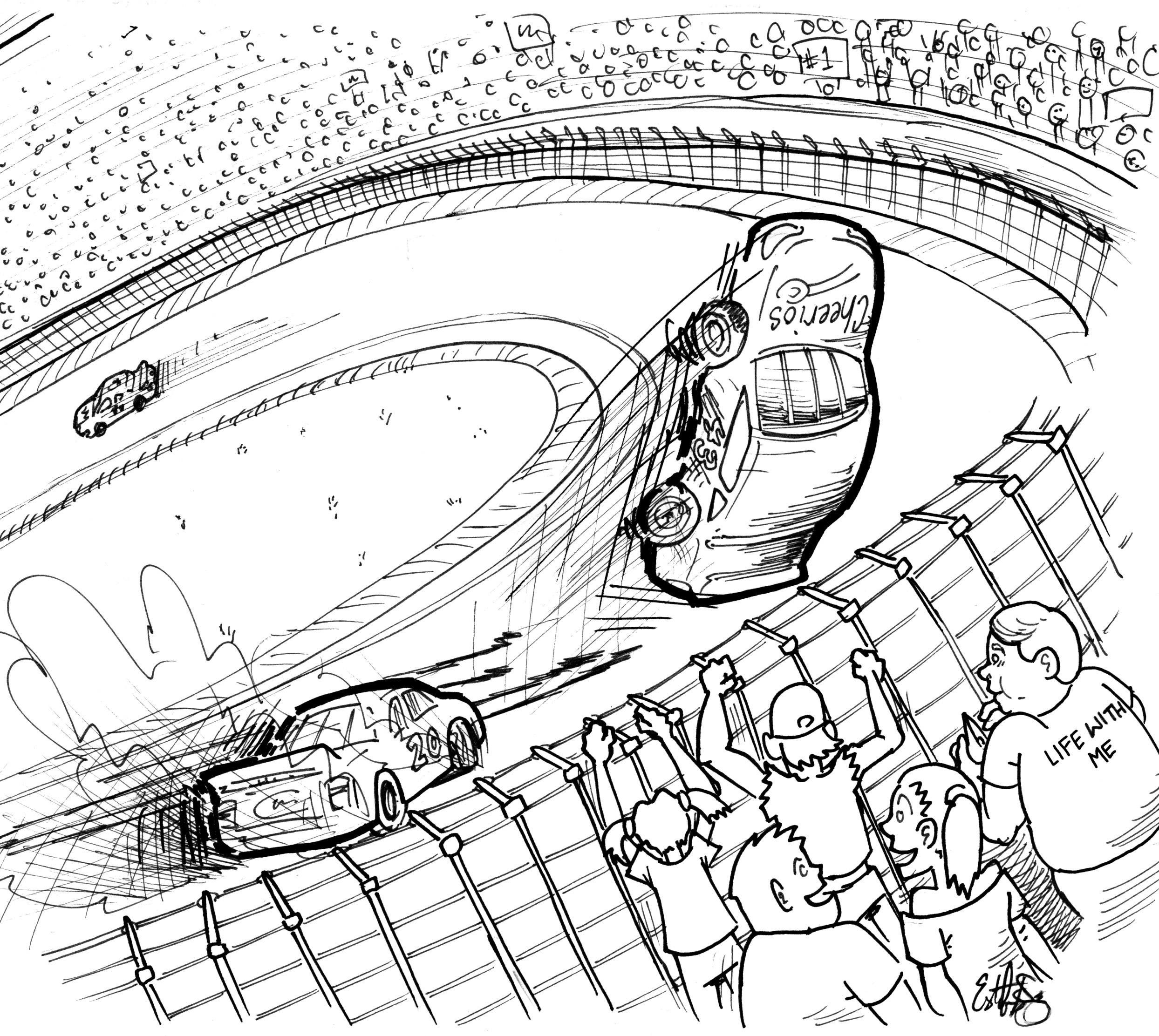 coloring pages of nascar